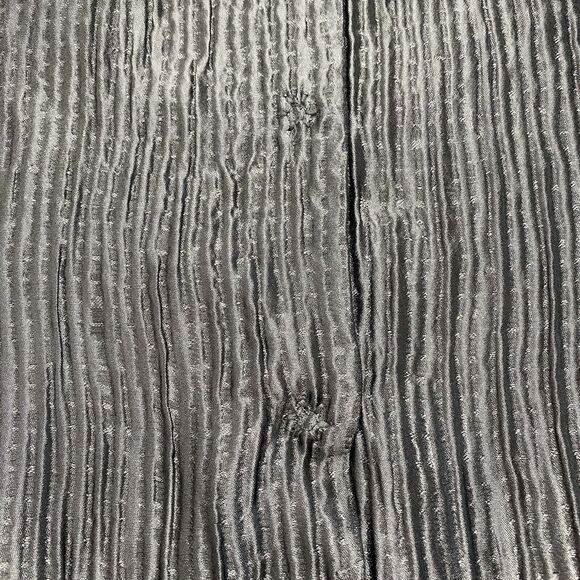 EILEEN FISHER Silver Gray Ribbed Silk Lined Collarless Jacket Size XL Formal - Picture 10 of 12